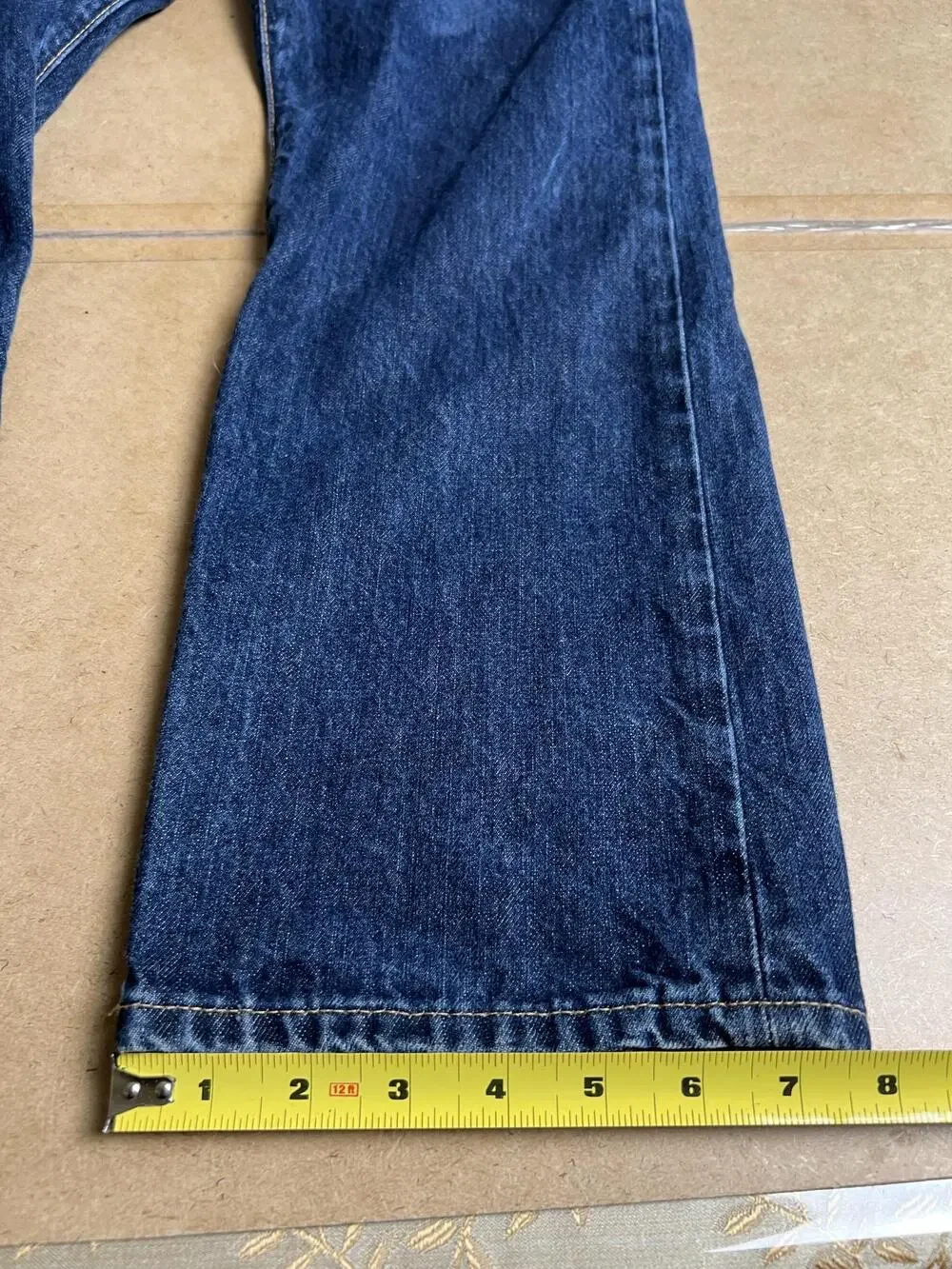 Polo Ralph Lauren Pants Mens 36 Blue Denim Straight Chino 5-Pocket Logo
